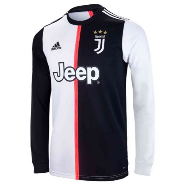 Camiseta Juventus 1ª ML 2019-2020 Blanco Negro